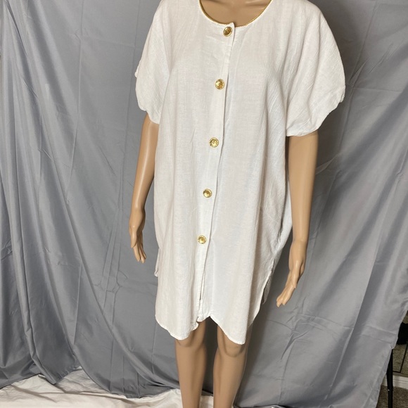 Vintage button down shift dress - Picture 2 of 8